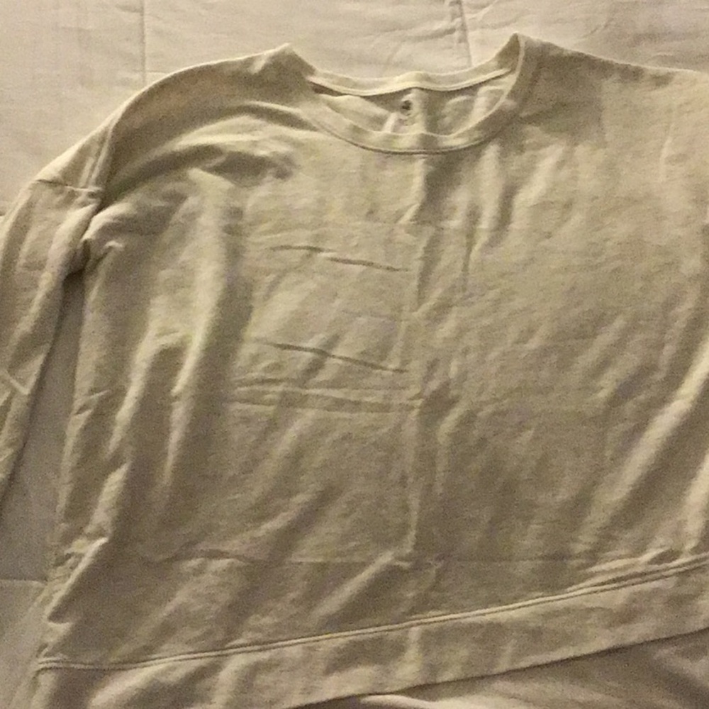 White long sleeve top